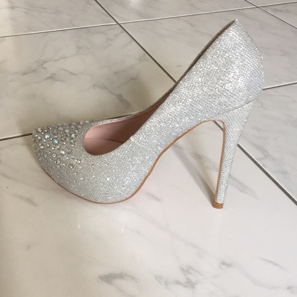 Sparkly pump heels